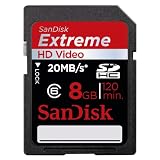 SanDisk Extreme 8GB HD Video SDHC Flash Memory Card (SDSDX-008G)