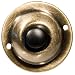 Morris Products 78235 Round Pushbuttons, Antique Brass, 1-3/4"