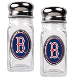 MLB Boston Red Sox Salt and Pepper Shaker Set with Crystal Coat
