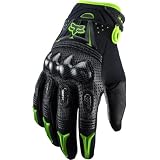 51EwqI95PRL. SL160  Fox Racing Bomber Mens Off Road/Dirt Bike Motorcycle Gloves   Color: Black/Green, Size: Large