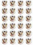 Royal Corgis - Prince William & Kate Middleton Royal Wedding Celebration Wafer Fairy/Cup Cake Toppers - 24 Sheet - Ideal for Street Parties!