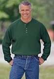 Long Sleeved Waffle Henley