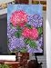 Pink Purple Hydrangeas Bush Large Flag