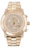 Freelook Women's HA2711M-RG Glamour Round All Rose Gold Plated