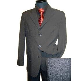 New Mens 3 Button 2 PC Italian Design Suit Adjustable Waist band