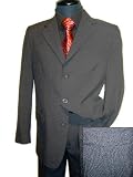 New Mens 3 Button 2 PC Italian Design Suit Adjustable Waist band