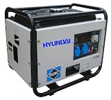 Hyundai 6,500 Watt 389cc OHV Silent Gas Powered Portable Generator with Electric Start (Non-CARB Compliant) #HY7000SE