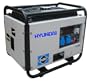 Hyundai 6,500 Watt 389cc OHV Silent Gas Powered Portable Generator with Electric Start HY7000SE