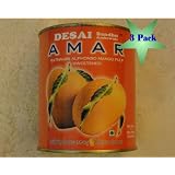 AMAR Ratnagiri Alphonso Mango Pulp 30 Oz Pack of 3 by AMAR