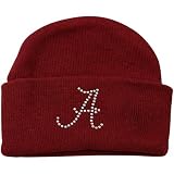 Alabama Crimson Tide Newborn Girls Crimson Rhinestone Knit Beanie