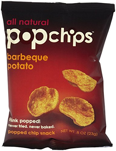 Popchips Barbeque Potato Chips, 0.8 oz, 24ct
