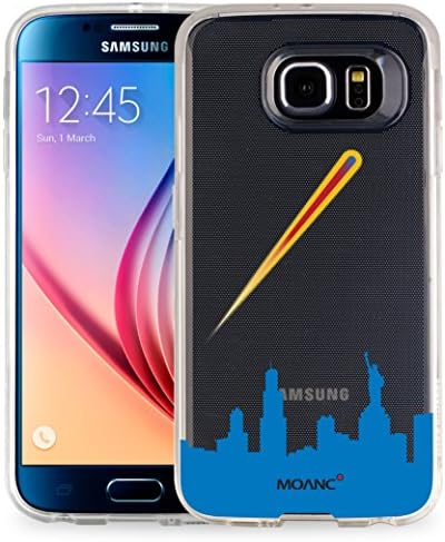 Galaxy S6 Art Skin Transparent Clear Jelly Case Moanc Art Skin Case for Samsung Galaxy S6 (Superman)