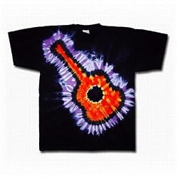 Flame Guitar Tie-Dye T-Shirt