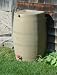 Flat Back Rain Barrel - 50 Gallon - Tan