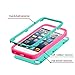 Bastex Heavy Duty Hybrid Case for Apple Ipod Touch 5 - Hot Pink Soft Silicone Cover Surrounded by Hard Teal Shell ***INCLUDES SCREEN PROTECTOR AND STYLUS***
