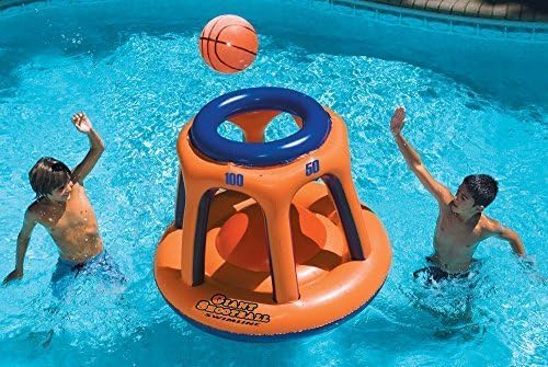 Swimline 90285 Basketball Hoop Giant Shootball Inflatable Fun Swimming Pool Toy by Major Store