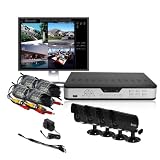 Best Price ZMODO PKD-DK4216-500GB 4 CH CCTV Security DVR LED Camera System 500GB
