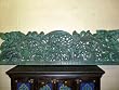 India Art Antique Hindu God Radha Krishna Carved Wall Panel Headboard 72