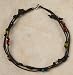 Anklet - Multi Color Triple Stranded Tradewind Bead, Dark