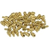 50 Pcs Brass Screw PCB Standoffs Hexagonal Spacers M3 Male x M3 Female 5mm