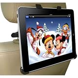 DBTech Headrest iPad 1 Car Mount - Fits all Cars - Great for Backseat Entertainment. Includes Bonus 3.5mm AUX Cable (6 ft.)