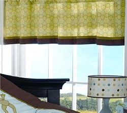 Beansprout Hopper Frog Valance, Blue/Green