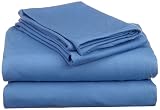 Hanes Jersey Knit Queen Sheet Set, Ceil Blue