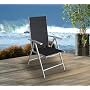 Garten Aluminium Textilen Hochlehner 7-Pos. Silber&hellip von Multistore 2002