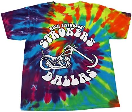 Strokers Dallas Rainbow Tie Dye Kids Tee Shirt