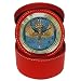 Jewelry Case Clock Red of Royal Christian Jesus Christ Cross with Gold Crown and Wings