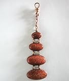 Antique Gold Stone Pocket Watch Fob Chain w/ Swivel Clasp