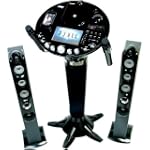 THE SINGING MACHINE iSM-1028 Pedestal CD+G Karaoke System with 7" Monitor, Video