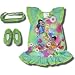 Tinkerbell & Disney Fairies "Magical Gardens" ruffled nightgown with bonus slippers and headband
