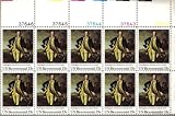 1977 WASHINGTON AT PRINCETON #1704 Plate Block of 10 x 13 cents US Postage Stamps 1977 WASHINGTON AT PRINCETON #1704 Plate Block of 10 x 13 cents US Postage Stamps