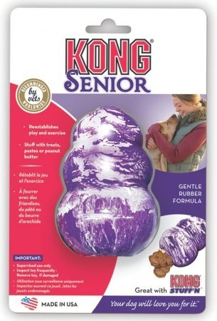 3 PACK SENIOR KONG, Color: PURPLE; Size: SMALL 