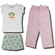 Small Paul "Julius the Monkey" 3 Piece pajama set for girls
