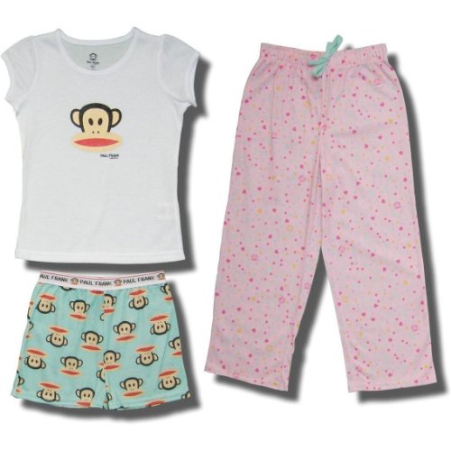 Small Paul â€œJulius the Monkeyâ€ 3 Piece pajama set for girls 