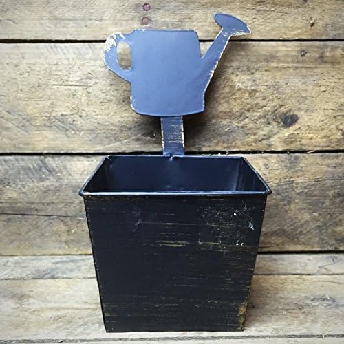 Tin Seed Packet Holder with Watering Can Accent