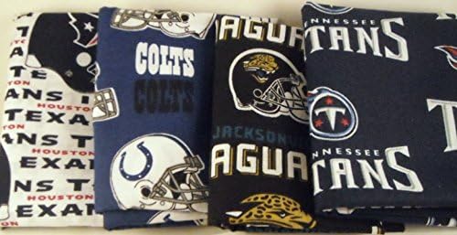 Licensed NFL Fat Quarter Bundles - American Football Conference South From Quylte