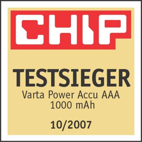 Childrens Toyshop  Elektronik : Varta Power Accu NiMH Akku AAA Micro 1000 mAh 4er Pack