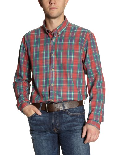 SELECTED Herren Langarmshirt 16026089, Gr. 50 (L), Rot (Red) Preisvergleich