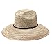 Peter Grimm Natural Straw Costa Lifeguard Hat - Wide Brim Sunhat Natural