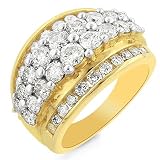 14K Yellow Gold 3.00 Carat Diamond Ring