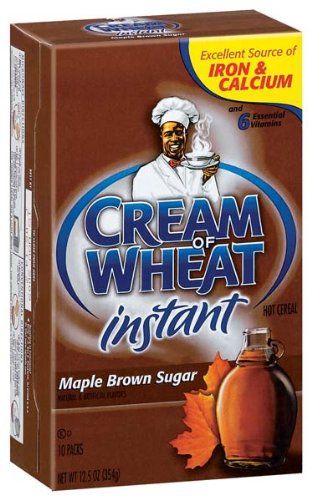 Cream Of Wheat Maple Brown Sugar Instant Hot Cereal 12.5 oz (Pack of 12)