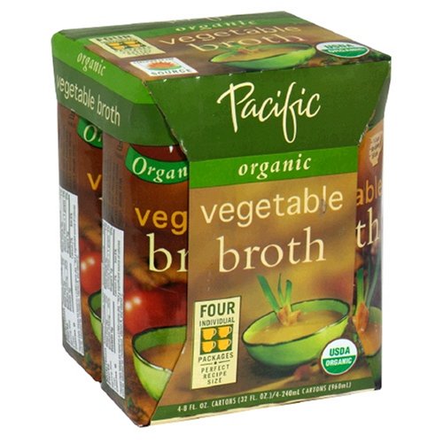 Pacific Natural Foods Organic Vegetable Broth, 8-Ounce Pouch (Pack of 24) by Pacific Natural Foods