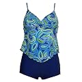 Tamari Blue Tankini Swimwear For Women UK Size (10, 12, 14)