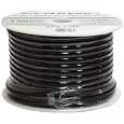 Pyramid RPB425 4 Gauge Black Ground Wire 25 Feet OFC