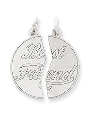 Sterling Silver 2-piece Best Friend Disc Charm