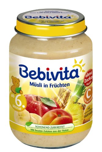 Bebivita Müsli in Früchten, 6er Pack (6 x 190 g)