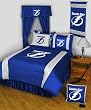 NHL Tampa Bay Lightning Comforter Set 3 Pc Queen Hockey Bedding